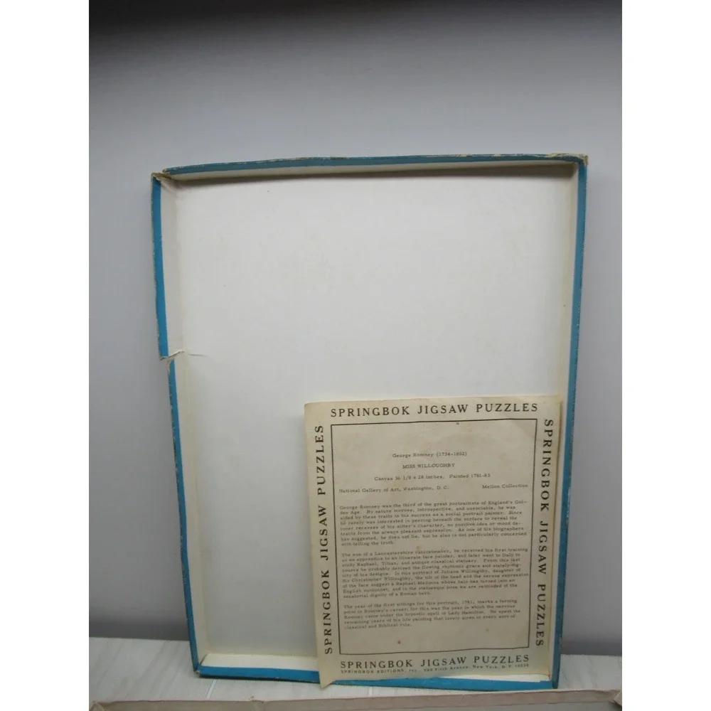 SPRINGBOK JIGSAW PUZZLE‎ ROMNEY MISS WILLOUGHBY COMPLETE 250 PC VINTAGE 1964